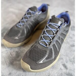 ECCO Biom Shoes Mens Size 8 Gray Black Performance Train Sneakers Athletic Trail